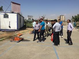 برگزاری كارگاه آموزش آتش نشاني در دانشگاه آزاد اسلامی واحد سما انديشه 